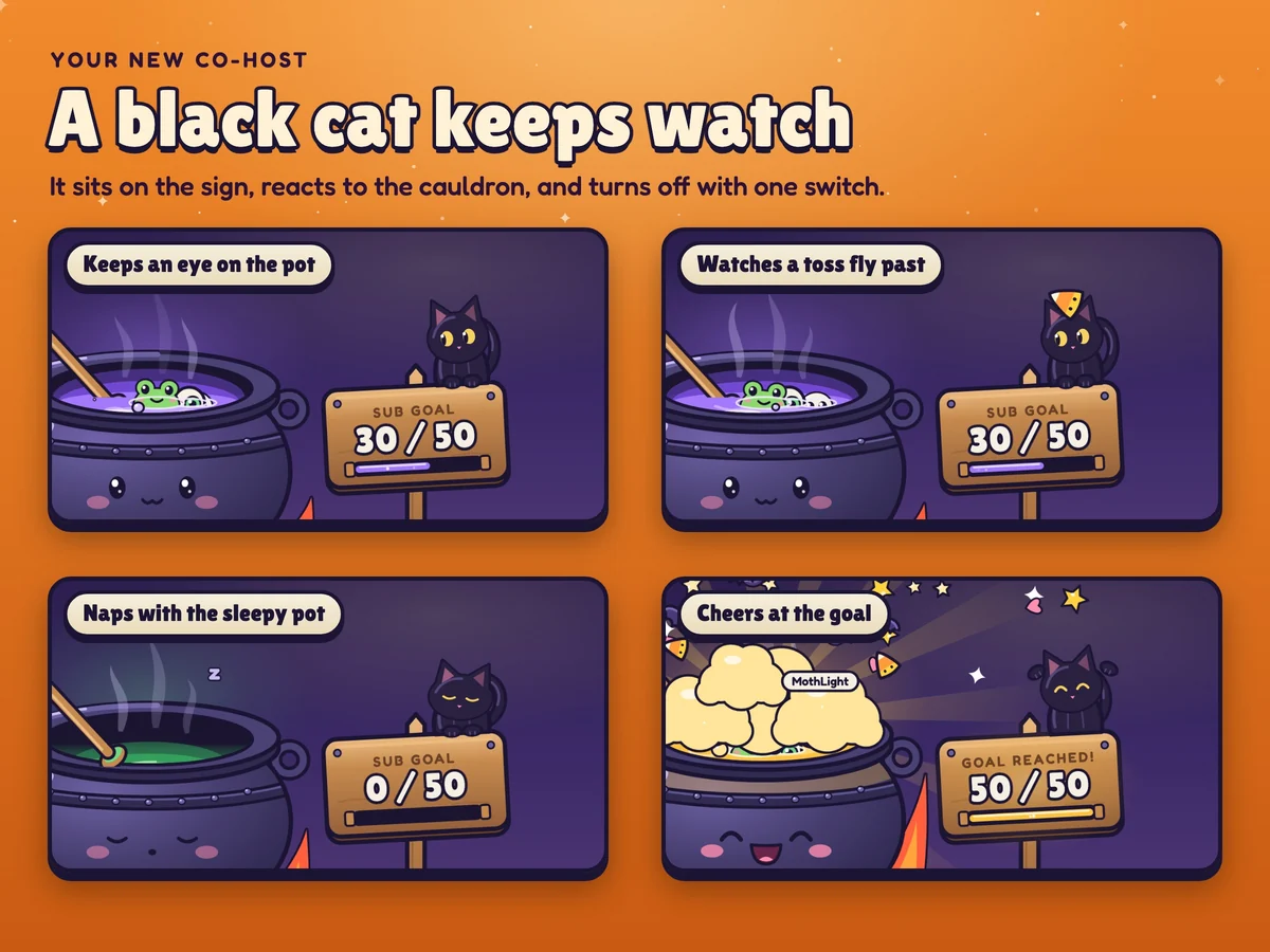 A black cat keeps watch