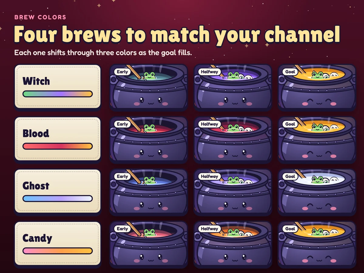 Four brew colors