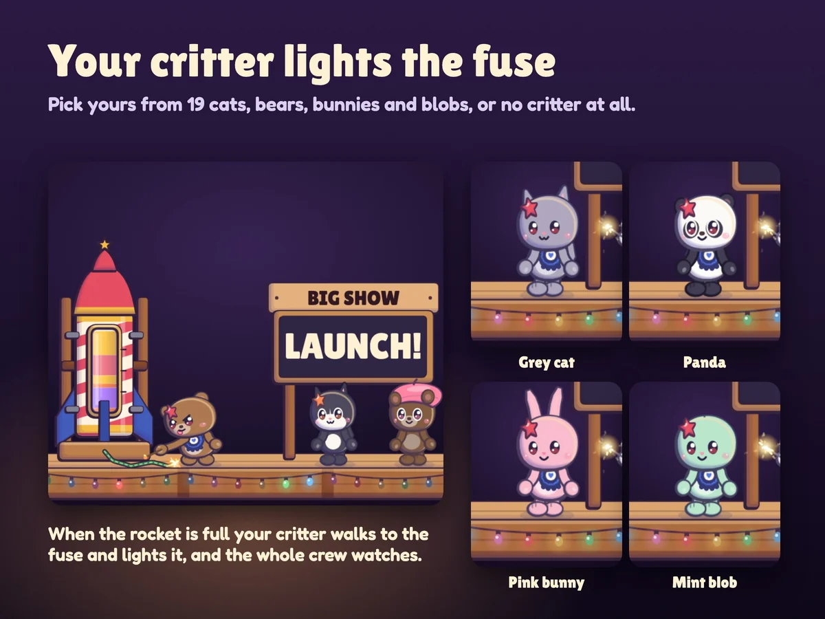 Your own critter lights the fuse