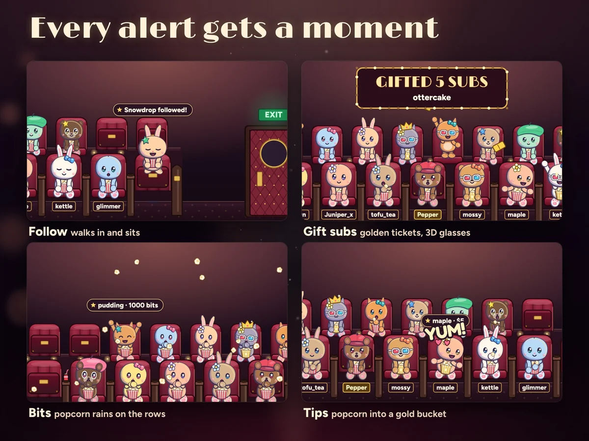 Every alert gets its own moment in the cinema
